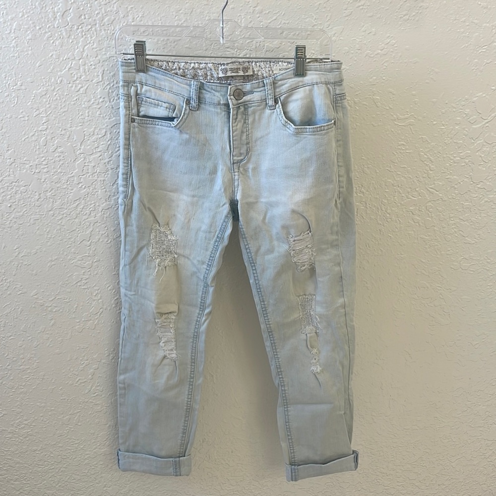 Vintage America light wash boyfriend jeans